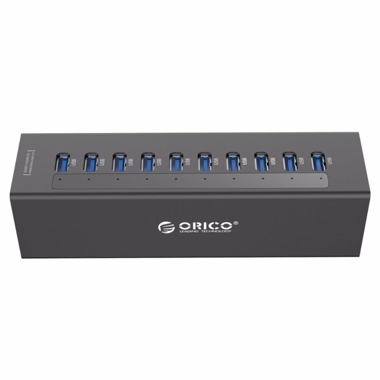 ORICO A3H10 Aluminum High Speed 10 Ports USB 3.0 HUB with Power Adapter for Laptops