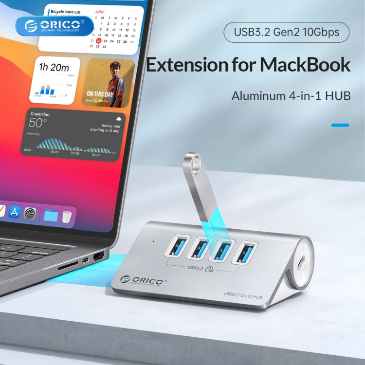 ORICO M3CU2 Aluminum Alloy 4-Port Type-C And USB 3.2 Gen2 10Gbps HUB