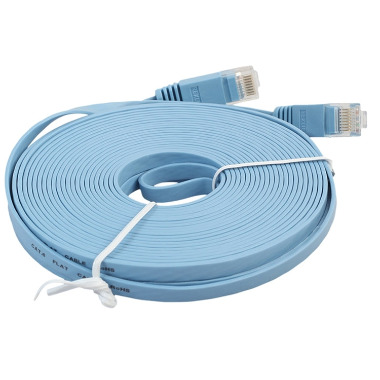 8m CAT6 Ultra-thin Flat Ethernet Network LAN Cable, Patch Lead RJ45