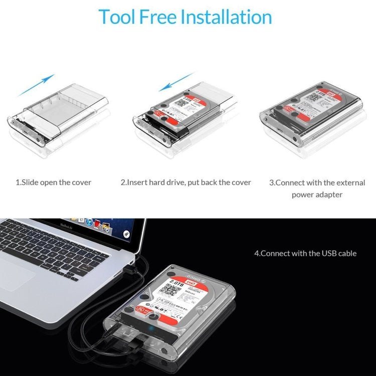 ORICO 3139U3 3.5 inch SATA HDD USB 3.0 Micro B External Hard Drive Enclosure Storage Case