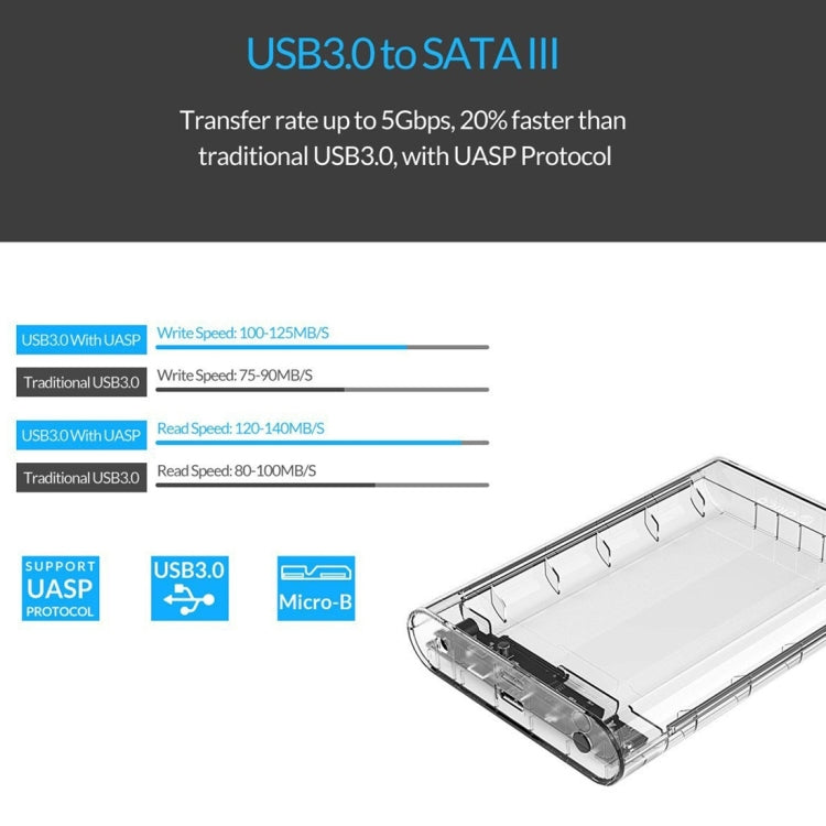 ORICO 3139U3 3.5 inch SATA HDD USB 3.0 Micro B External Hard Drive Enclosure Storage Case