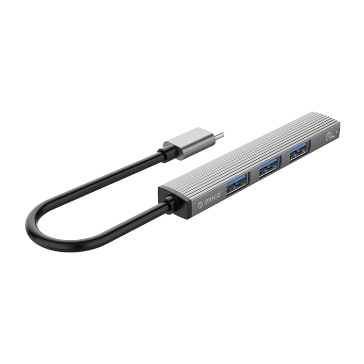 ORICO-AH-13-GY-BP USB 3.0 x 1 + USB 2.0 x 3 to USB-C / Type-C HUB Adapter