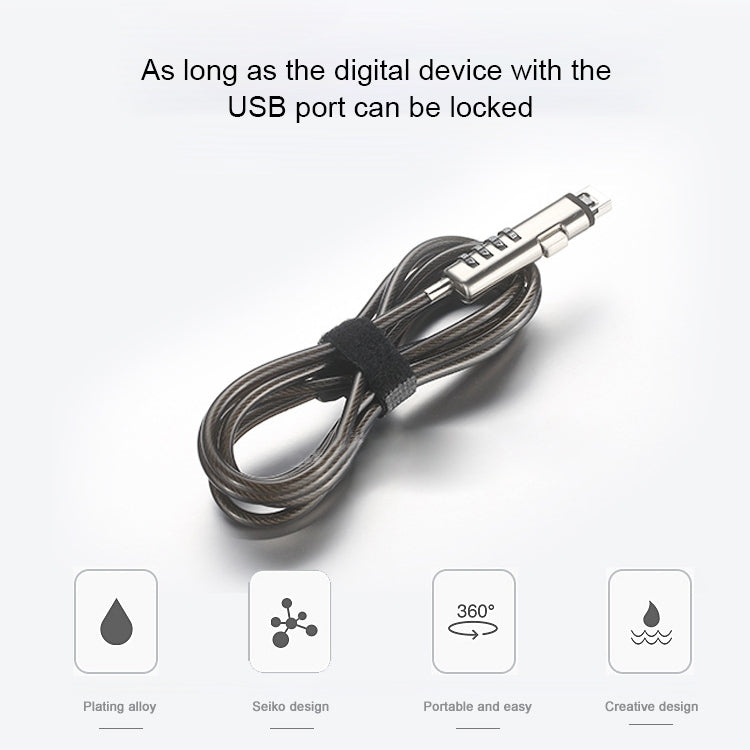 Universal USB Interface Laptop Security Lock