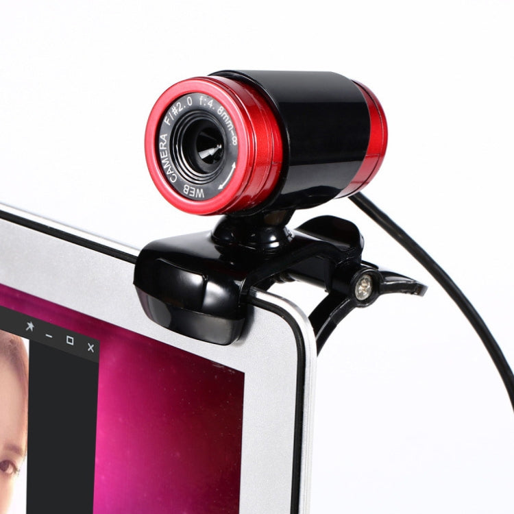 HXSJ A860 30fps 480P HD Webcam for Desktop / Laptop, with 10m Sound Absorbing Microphone, Length: 1.4m