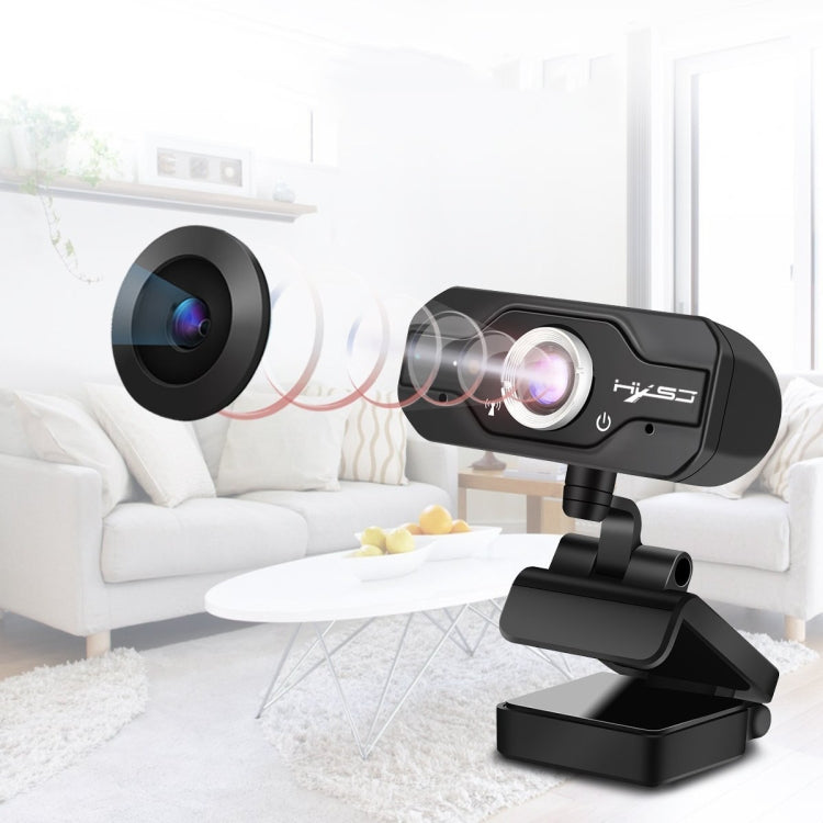 HXSJ S50 30fps 100 Megapixel 720P HD Webcam for Desktop / Laptop / Smart TV, with 10m Sound Absorbing Microphone, Cable Length: 1.4m