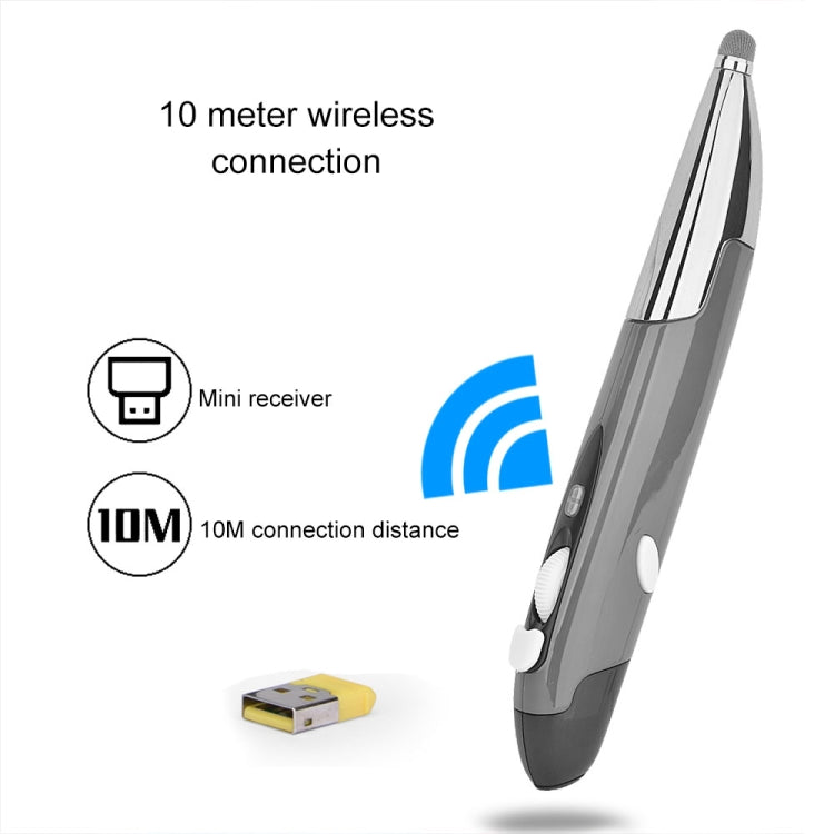 PR-06S 4-keys Smart Wireless Optical Mouse with Stylus Pen Function, Support Voice Operation / Translation