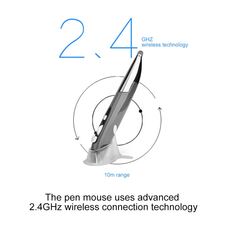 PR-06 4-keys Smart Wireless Optical Mouse with Stylus Pen Function