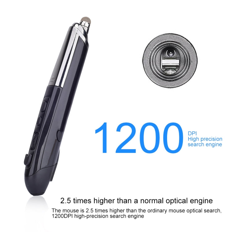 PR-08 6-keys Smart Wireless Optical Mouse with Stylus Pen & Laser Function