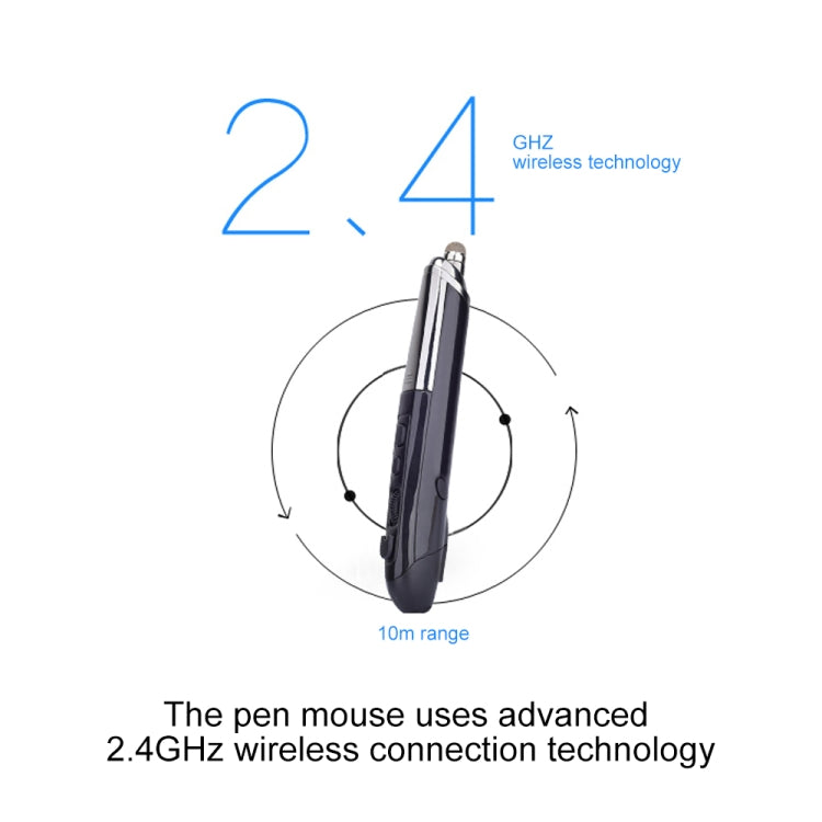 PR-08 6-keys Smart Wireless Optical Mouse with Stylus Pen & Laser Function