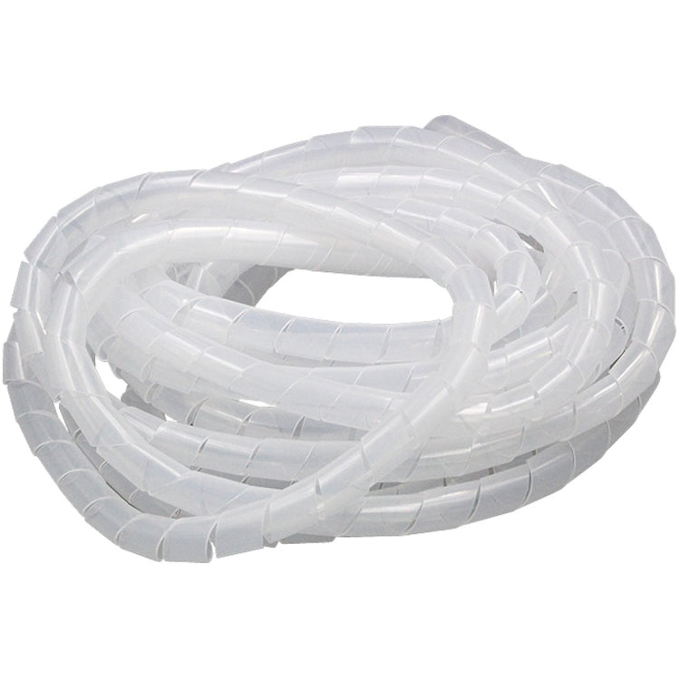 18m PE Spiral Pipes Wire Winding Organizer Tidy Tube, Nominal Diameter: 4mm