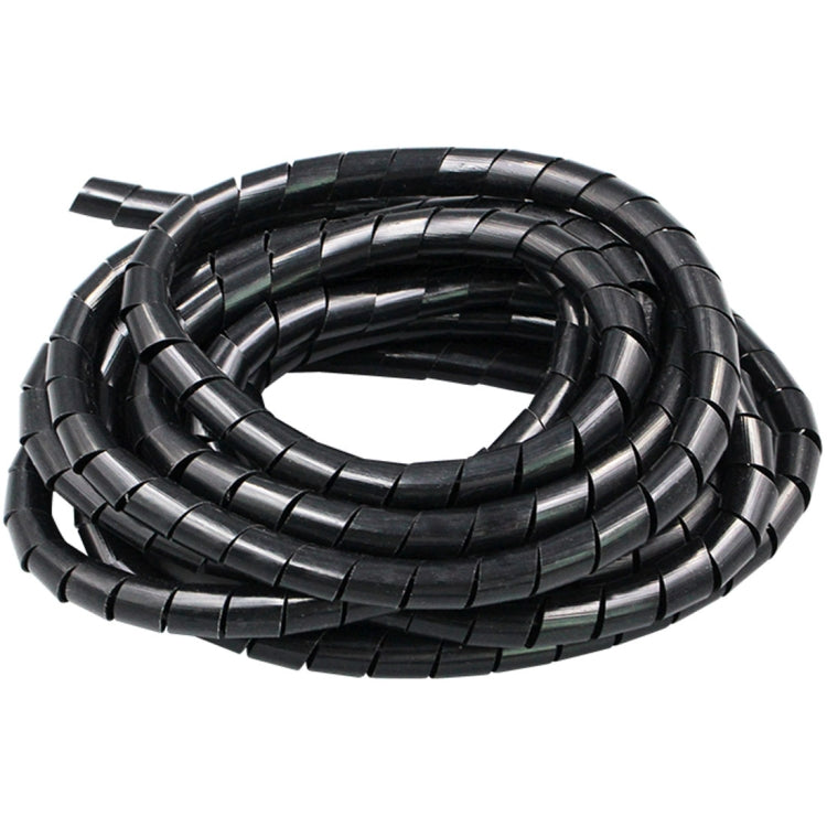 4m PE Spiral Pipes Wire Winding Organizer Tidy Tube, Nominal Diameter: 16mm