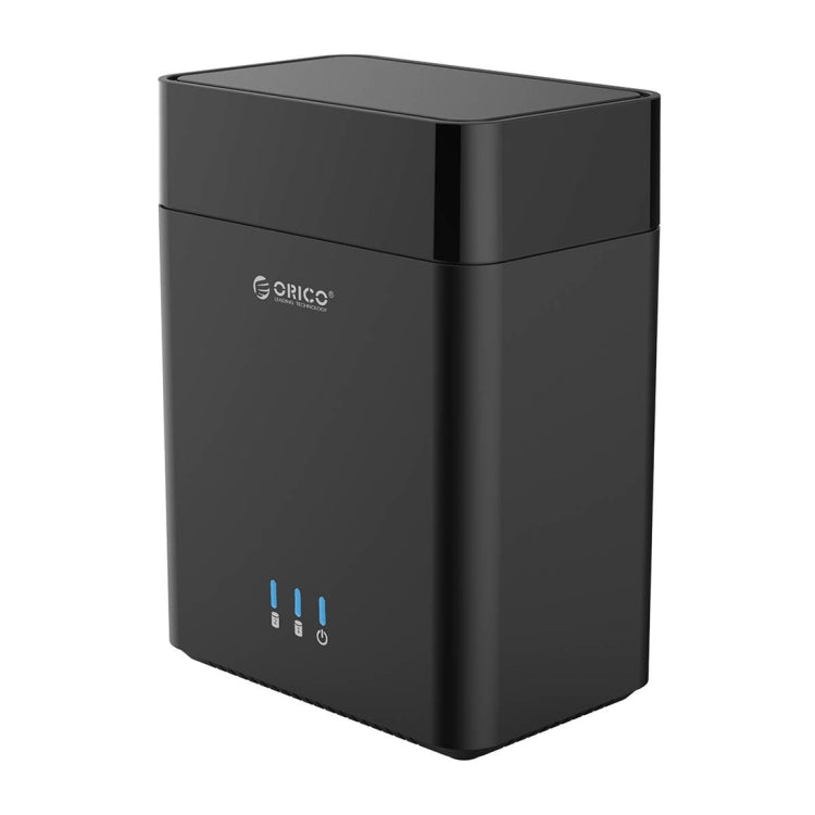 ORICO DS200C3 3.5 inch 2 Bay Magnetic-type USB-C / Type-C Hard Drive Enclosure with Blue LED Indicator