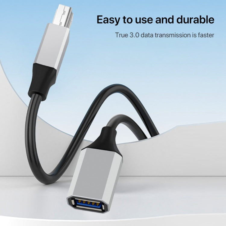 USB-C / Type-C 3.1 to USB 3.0 Male Square Port Printer Data Transmission Extension Cable, Length:1.2m