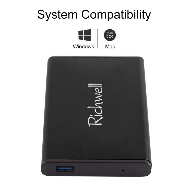 Richwell SATA R2-SATA-1TGB 1TB 2.5 inch USB3.0 Super Speed Interface Mobile Hard Disk Drive