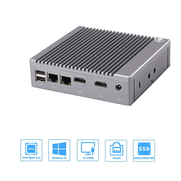 K660S Windows and Linux System Mini PC without Memory & SSD & WiFi, Intel Celeron Processor N2840 Quad-Core 1.83- 2.25GHz