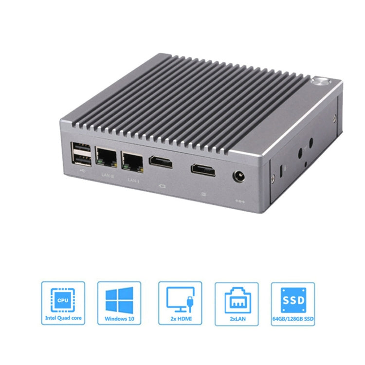 K660S Windows and Linux System Mini PC, Intel Celeron Processor N2840 Quad-Core 1.83- 2.25GHz, 2GB RAM + 32GB SSD