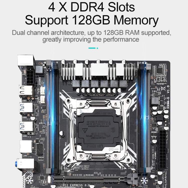 SZMZ X99M-G 128G Dual Channel DDR4 Computer Motherboard