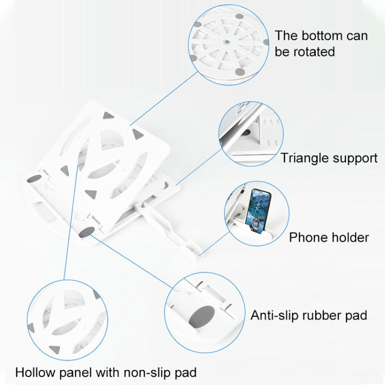 General-purpose Increased Heat Dissipation For Laptops Holder, Style: with Mobile Phone Holder with Rotation