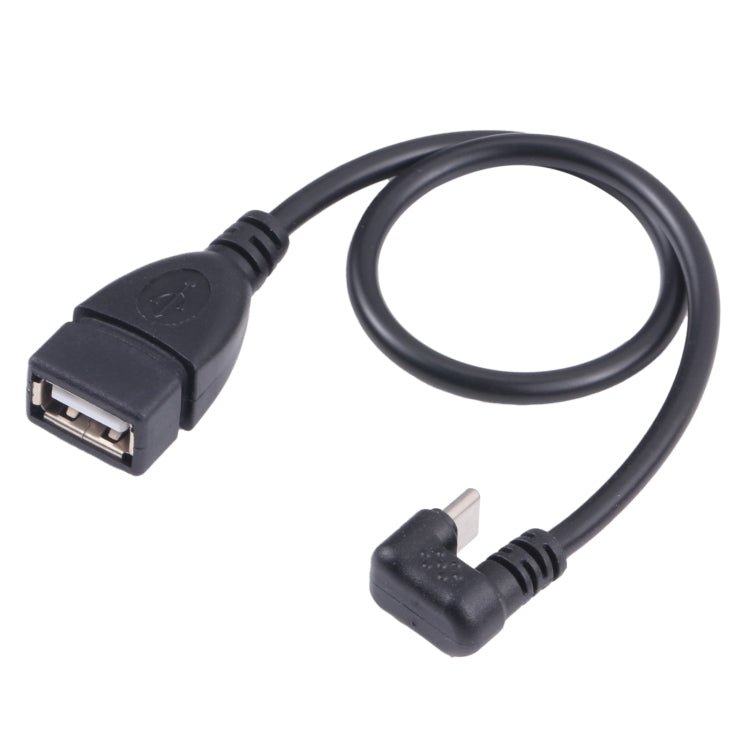 U-shaped Type-C Male to USB 2.0 Female OTG Data Cable