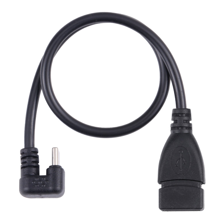 U-shaped Type-C Male to USB 2.0 Female OTG Data Cable