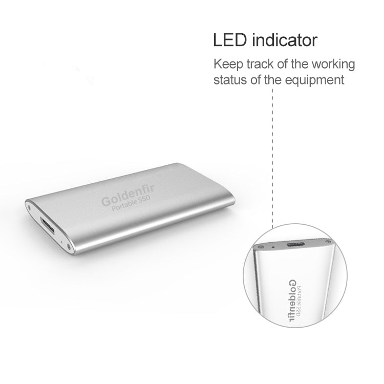 Goldenfir NGFF to Micro USB 3.0 Portable Solid State Drive, Capacity: 512GB