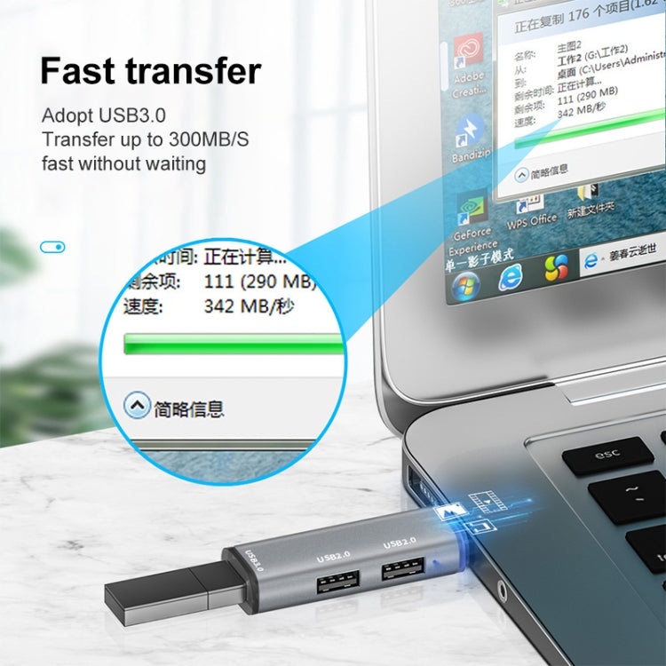 ADS-302C 3 In 1 Multi-function Type-C / USB-C HUB Docking Station