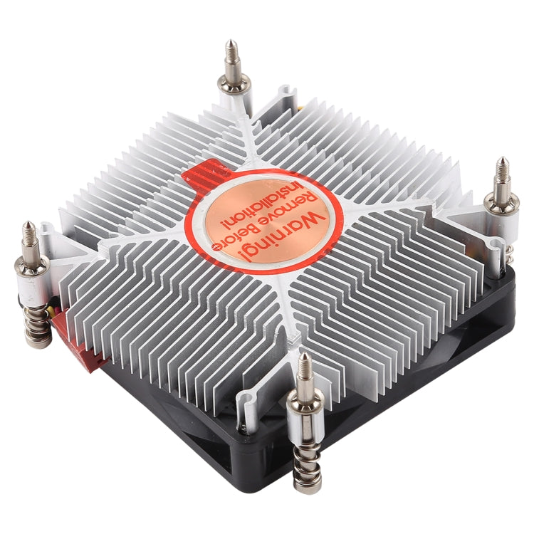 CoolerAge 1155-1U DC 12V 2000PRM 30.5cfm Copper Core Heatsink Hydraulic Bearing Cooling Fan CPU Cooling Fan for Intel 1150 1156 1151