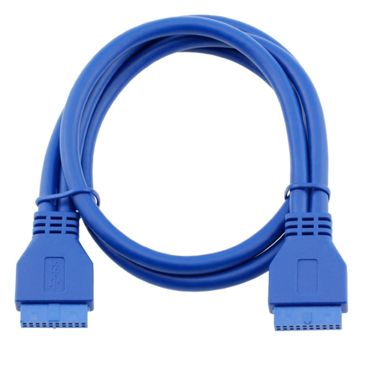 5Gbps USB 3.0 20 Pin Female to Female Extension Cable Mainboard Extender, Cable Length: 50cm