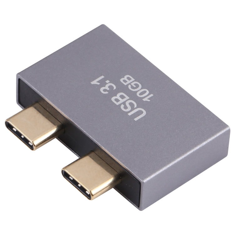 USB Female + USB-C / Type-C Female to 2 x USB-C / Type-C Male Adapter