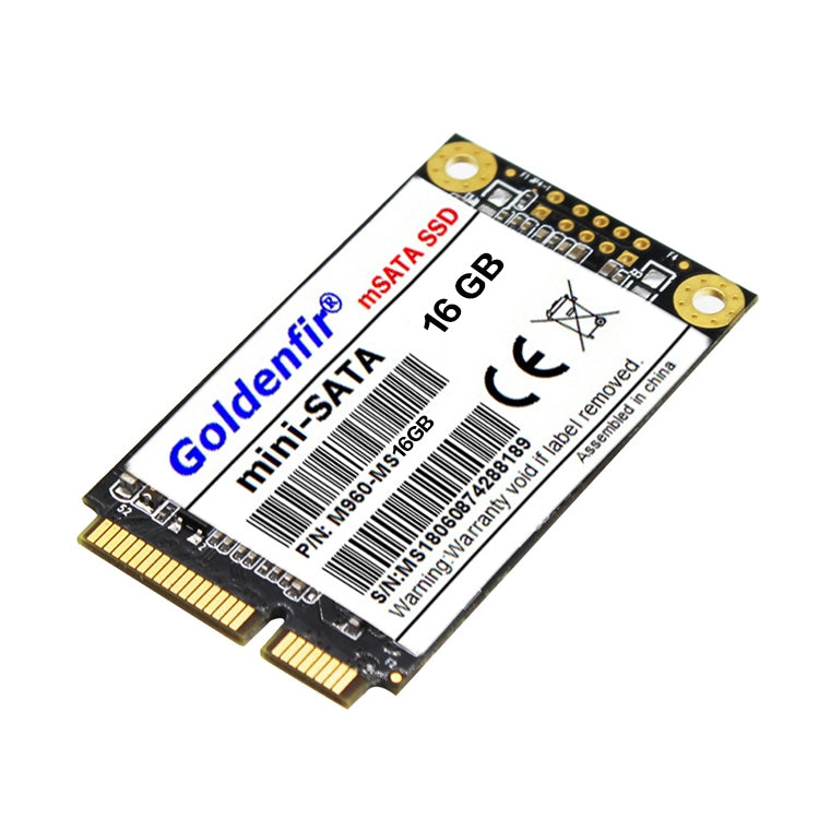 Goldenfir 1.8 inch Mini SATA Solid State Drive, Flash Architecture: TLC, Capacity: 16GB