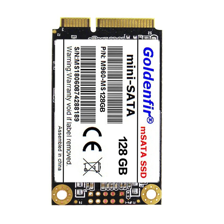 Goldenfir 1.8 inch Mini SATA Solid State Drive, Flash Architecture: TLC, Capacity: 128GB