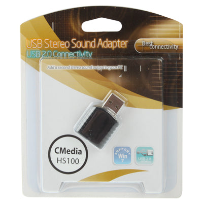 USB 2.0 Stereo Sound Adapter, External Power Not Required