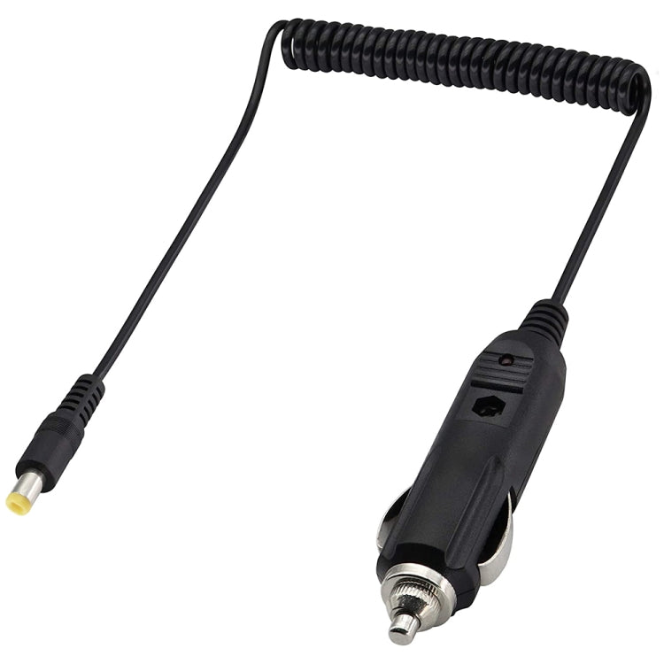 2A Car 4.0 x 1.7mm Power Supply Adapter Plug Coiled Cable Car Charger, Length: 40-140cm