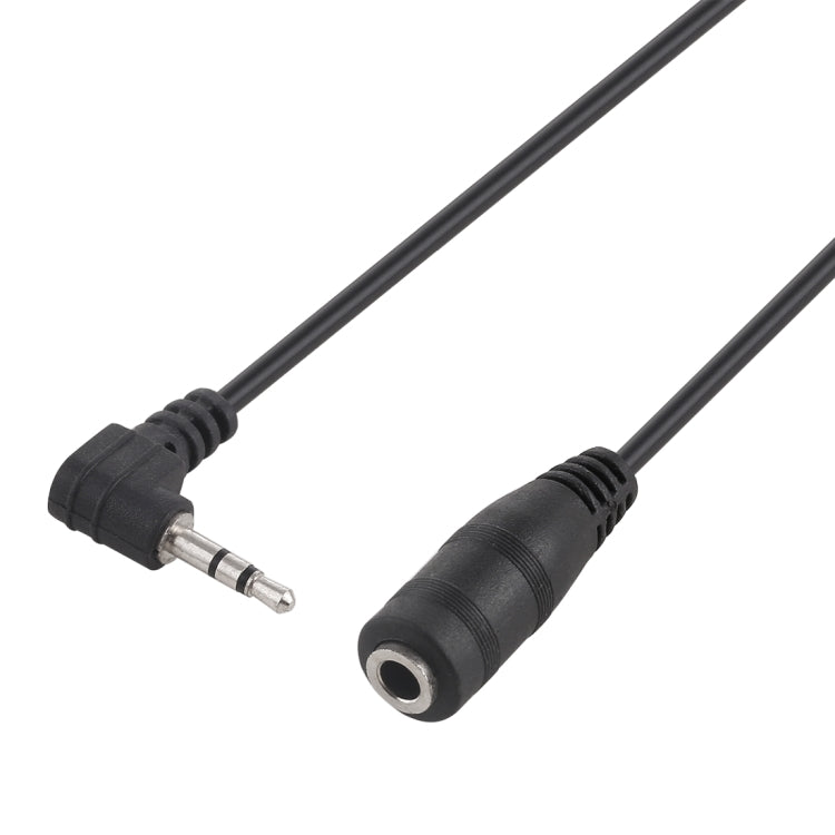 2.5mm Male Elbow to 3.5mm Female Audio Stereo Converter Adapter Cable