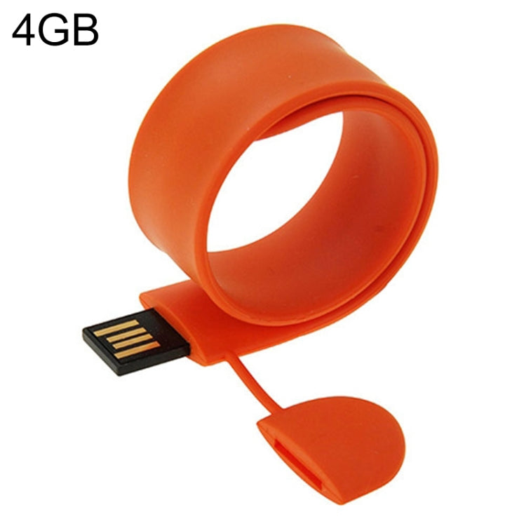 Silicone Bracelet USB Flash Disk with 4GB Memory