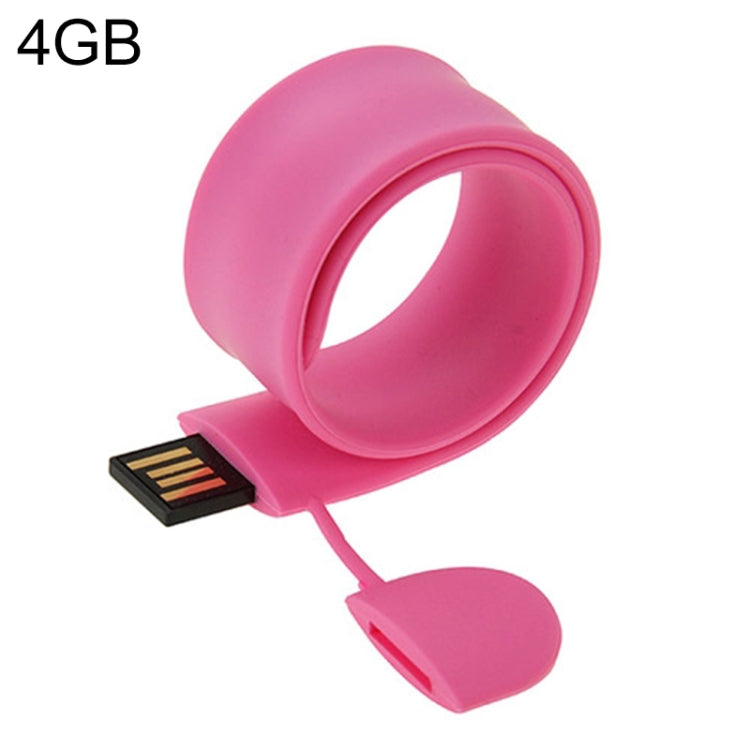 Silicone Bracelet USB Flash Disk with 4GB Memory