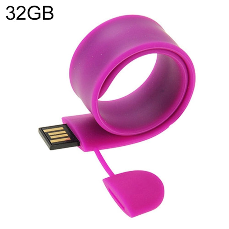 Silicone Bracelet USB Flash Disk with 32GB Memory