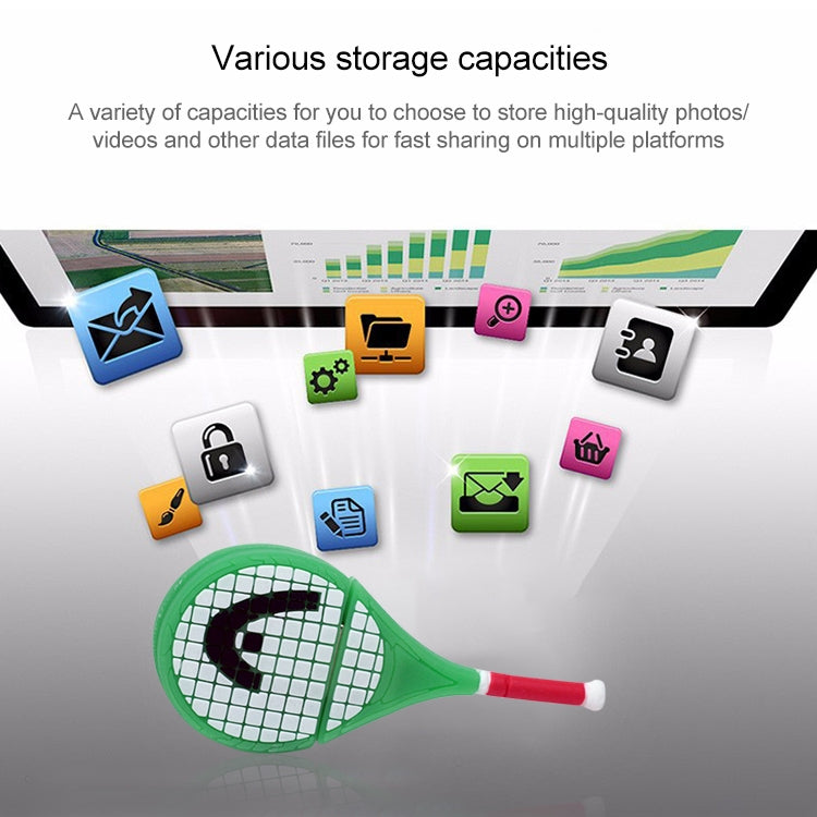 Tennis Racket Shape USB Flash Disk (8 GB)