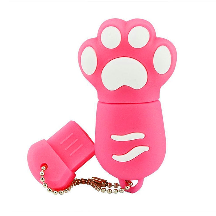 16GB Bear Paw Shaped Silicone USB 2.0 Flash Disk with Anti Dust Cup