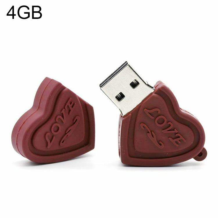 Dual Hearts Style 4GB USB Flash Disk