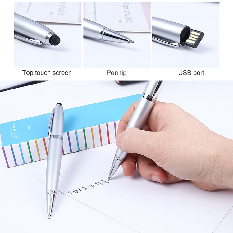 2 in 1 Pen Style USB Flash Disk, Black