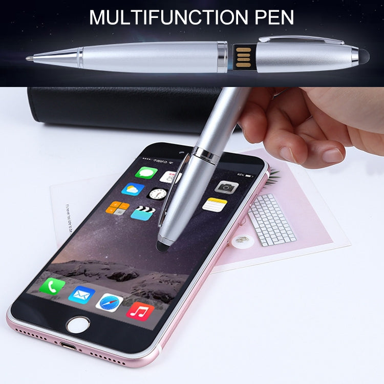 2 in 1 Pen Style USB Flash Disk, Black