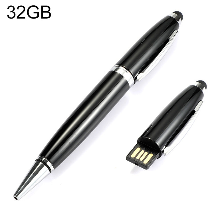 2 in 1 Pen Style USB Flash Disk, Black