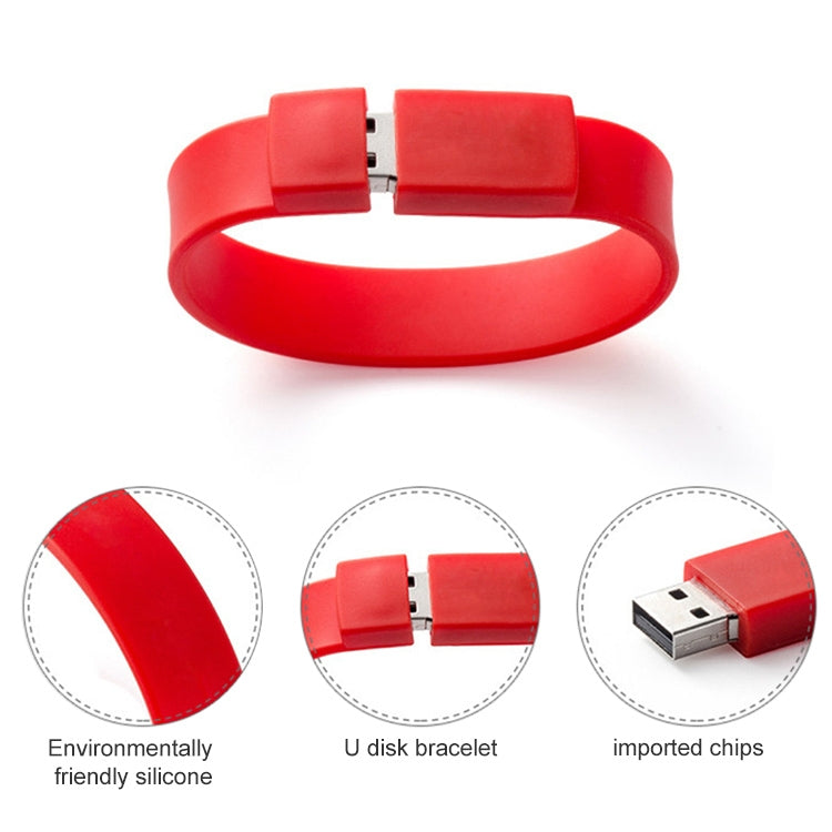 4GB Silicon Bracelets USB 2.0 Flash Disk