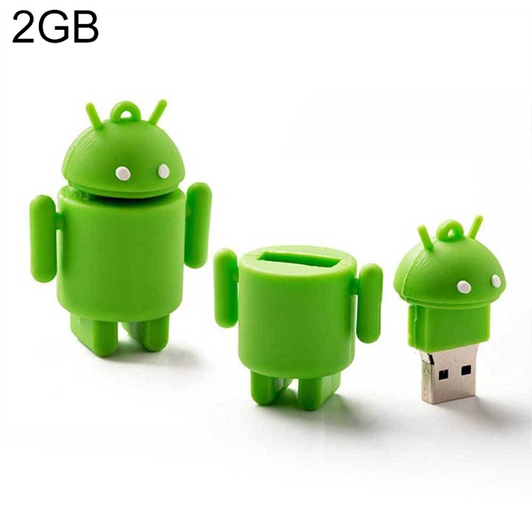 Android Robot Style USB Flash Disk (Green)