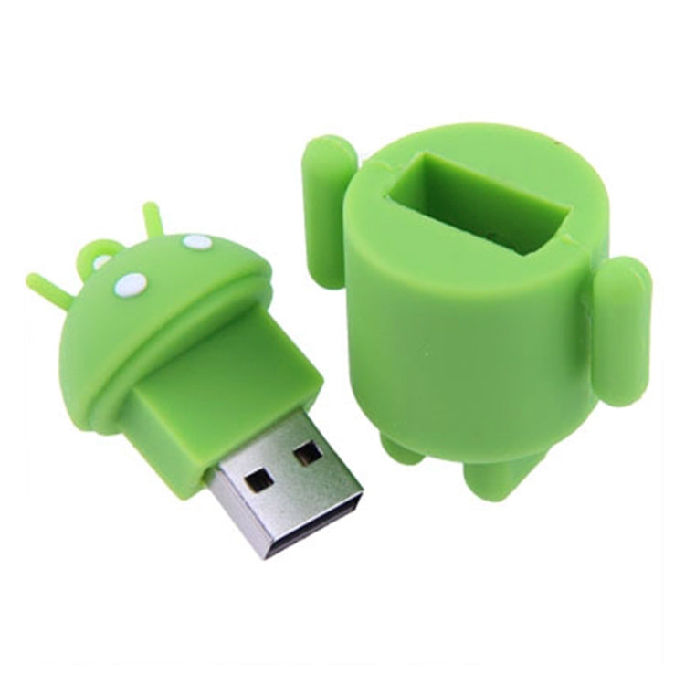 4GB Android Robot Style USB Flash Disk (Green)