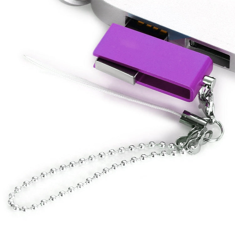 Mini Rotatable USB Flash Disk , Purple