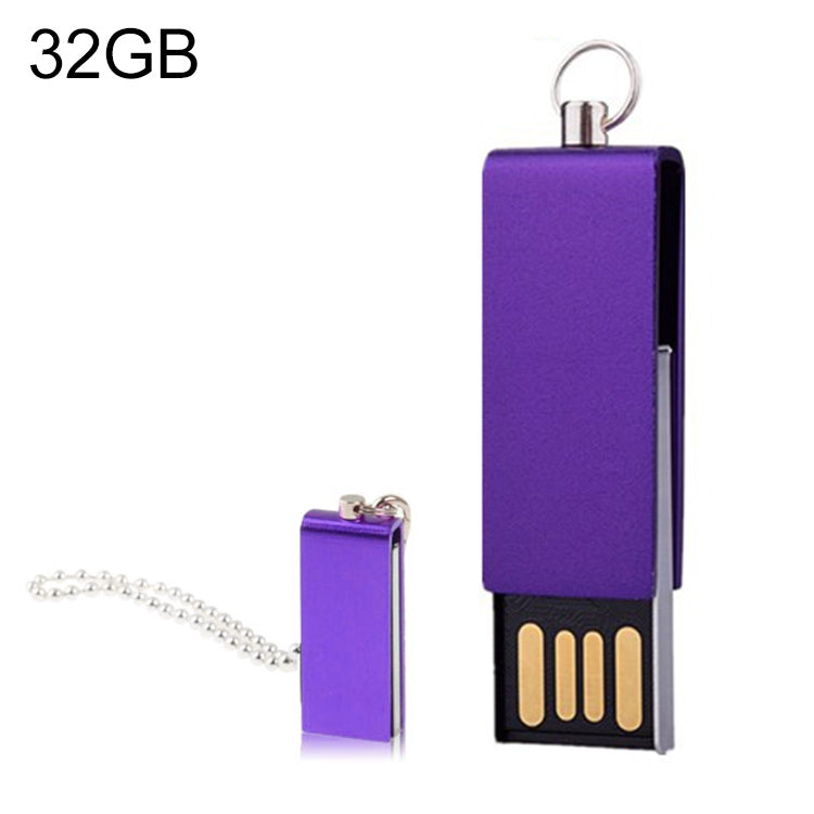 Mini Rotatable USB Flash Disk , Purple