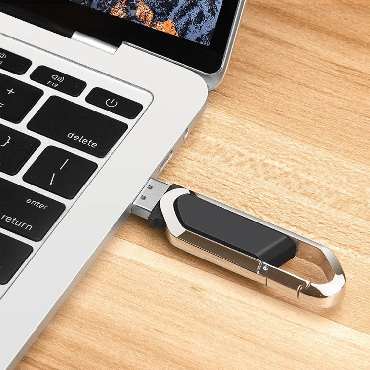 16GB Metallic Keychains Style USB 2.0 Flash Disk (Black)