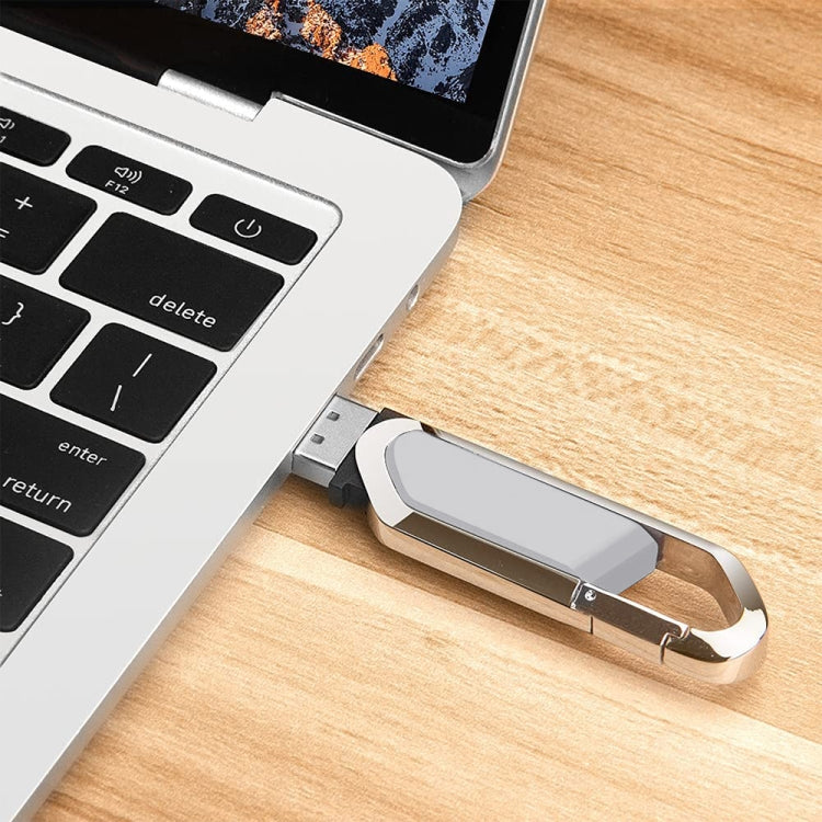 2GB Metallic Keychains Style USB 2.0 Flash Disk (Grey)